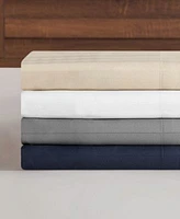 French Connection Damask Stripe 300 Thread Count Cotton Sateen Sheet Set