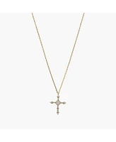 Opal Cross Necklace – Minimalist Summer Jewelry, Trending for Summer