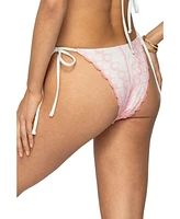 Edikted Women's Clayton Lace String Bikini Bottom