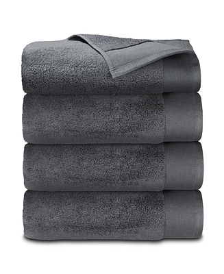 4-Pack Bath Towel Set, Softest 100% Cotton by California Design Den