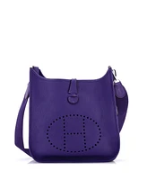 Pre-Owned Hermes Pm Evelyne Bag Gen I Clemence