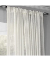 Half Price Drapes Double Layered Off White Extra Wide Sheer Curtain