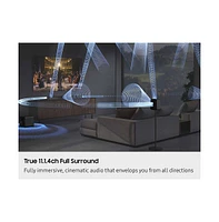 11.1.4 Channel Q-Series Soundbar with Subwoofer and Rear Speakers