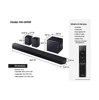 11.1.4 Channel Q-Series Soundbar with Subwoofer and Rear Speakers