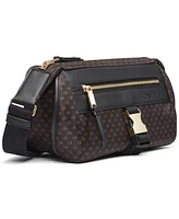 Calvin Klein Elora Nylon Mini Signature Top Zipper Crossbody