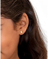 Tiny Blessings Children's 14K Gold Genuine Dream Moon Studs Girls' Screw Back Earrings