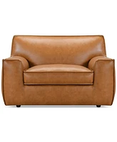 Glympton 53" Leather Arm Chair, Exclusively at Macy's