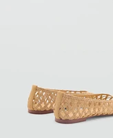 Mango Women's Natural Fiber Ballerinas Shoes