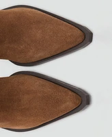 Mango Women's Heel Suede Ankle Boots