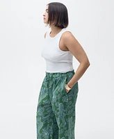 Mango Women's Paisley Linen Pants