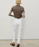 Mango Women's Claudia Slim-Fit Cropped Jeans