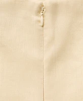 Mango Women's Puffed Hem Linen Dress