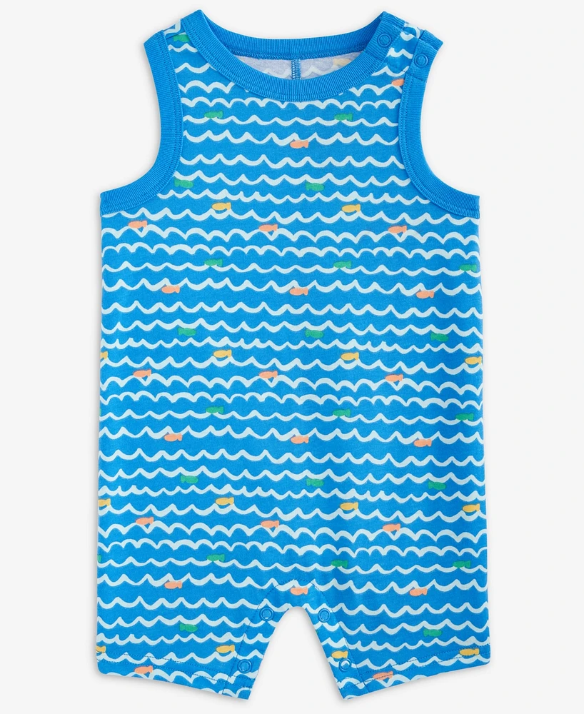 First Impressions Baby Boys Swimming Fish Printed Sunsuit, Exclusively at Macy's