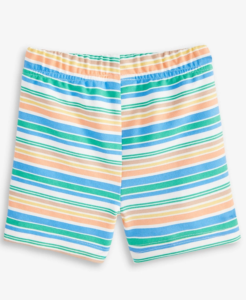 First Impressions Baby Boys Striped French Terry Shorts, Exclusively at Macy's