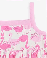 First Impressions Baby Girls Flamingo-Print Dress, Exclusively at Macy's