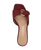 Guess Women's Dista Buckle Kitten Heel Sandals