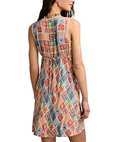 Lucky Brand Women's Femme Sleeveless Printed Minidress