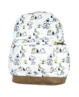 Peanuts Backpack Snoopy and Woodstock All-Over Tossed Print School Book Bag