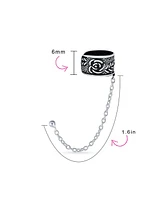 Bling Jewelry Set of 2 Celtic Ear Cuff Cartilage Trinity Triskele Flower Leaf Wrap Earrings