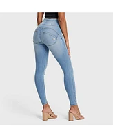 Freddy Women's Wr.up Snug Distressed High Rise Jeans