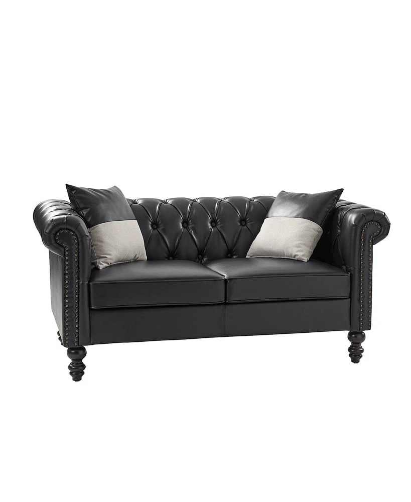 Tecla 3 Piece Living Room Set with Two-tone Throw Pillows