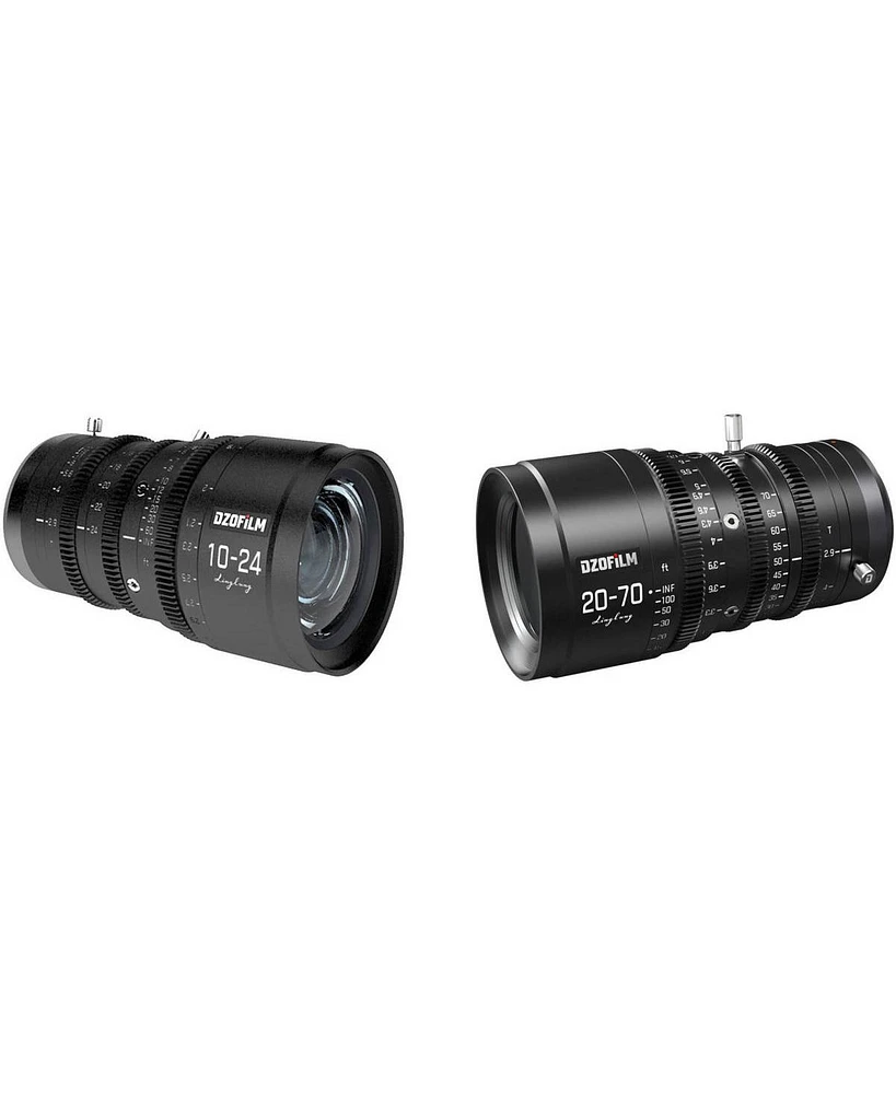 Dzofilm Linglung 10-24mm T2.9 with 20-70mm T2.9 Parfocal Cine 2-Lens Kit for Micro Four Thirds