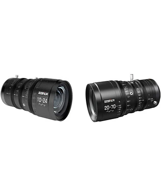 Dzofilm Linglung 10-24mm T2.9 with 20-70mm T2.9 Parfocal Cine 2-Lens Kit for Micro Four Thirds