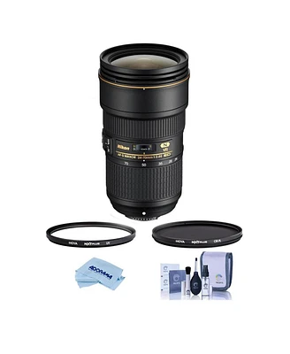 Nikon 24-70mm f/2.8E Ed-if Af-s Vr Nikkor Lens, Bundle with Hoya 82mm Uv+Cpl Filter Kit, Cleaning Kit, Cleaning Cloth