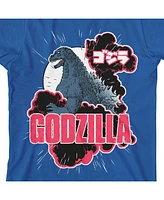 Godzilla Boys Classic Youth Royal Blue Graphic Tee-xl