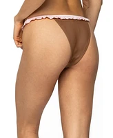 Edikted Women's Kellie Ruffled Bikini Bottom
