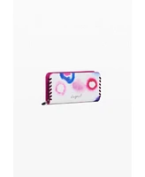 Desigual Women's Detachable elongated Tie-Dye wallet
