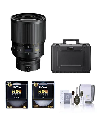 Nikon Nikkor Z 58mm f/0.95 S Noct Lens, Bundle with Hoya 82mm Uv+Cpl Filter Kit, Cleaning Kit