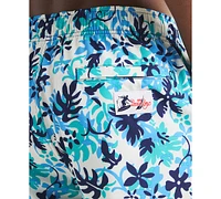 Beach Boys x Nautica Men's Quick-Dry Floral Swim Trunks