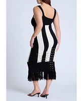 Eloquii Plus Sweater Stripe Dress