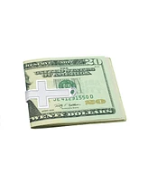 Bling Jewelry Set of 2 Christian Fleur de Lis Cross Money Clip Credit Card Holder Gold Plated