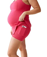 Ingrid + Isabel Maternity Active Workout Dress Berry M
