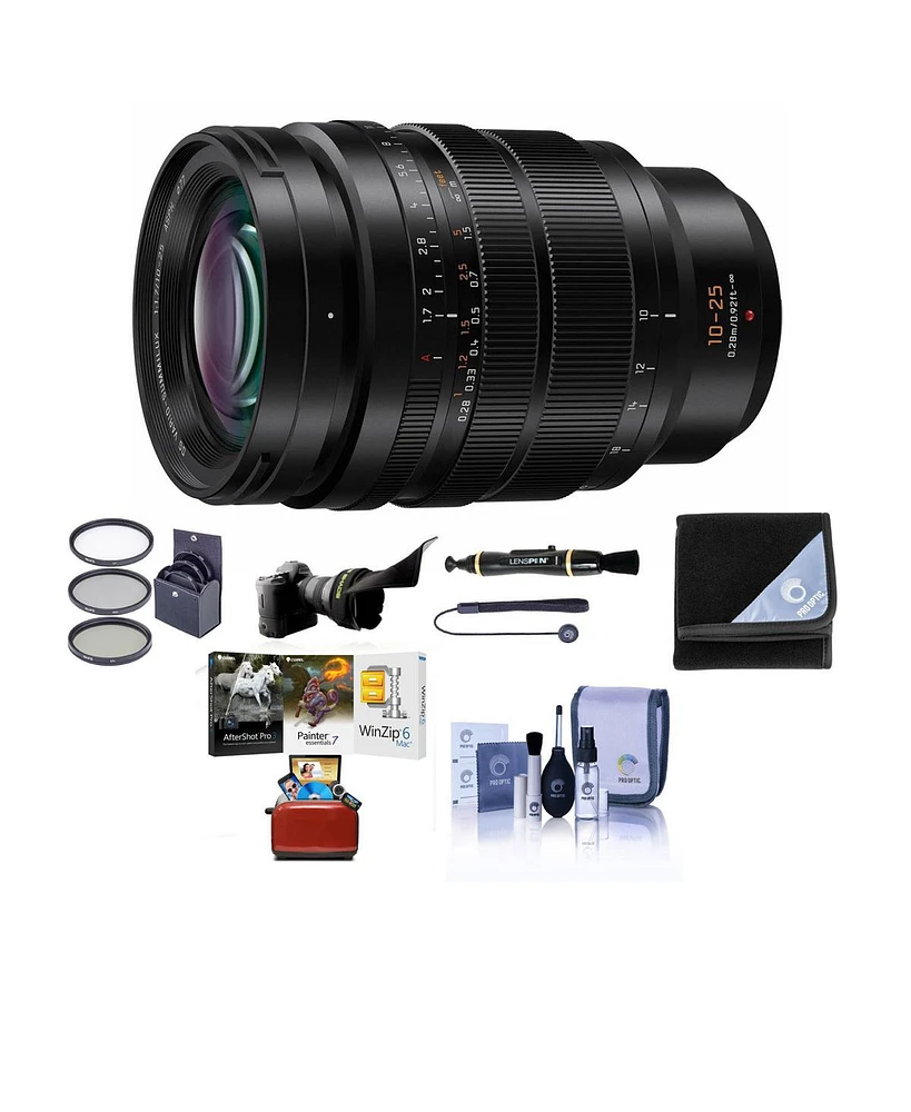Panasonic Panasonic Lumix G Leica Dg Vario-Summilux 10-25mm f/1.7 Aspherical Lens for Mft, Black