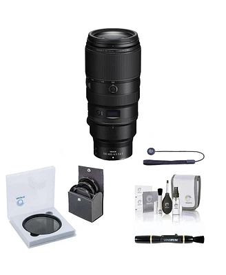 Nikon Nikkor Z 100-400mm f/4.5-5.6 Vr S Lens, Bundle with ProOptic 77mm Filter Kit, Lens Cleaner, Cleaning Kit, Universal Lens Cap Tether