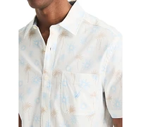 Nautica Men's Classic-Fit Tropical-Print Shirt