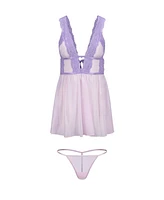 Adore Me Women's Adalee Babydoll & G-String Set Lingerie