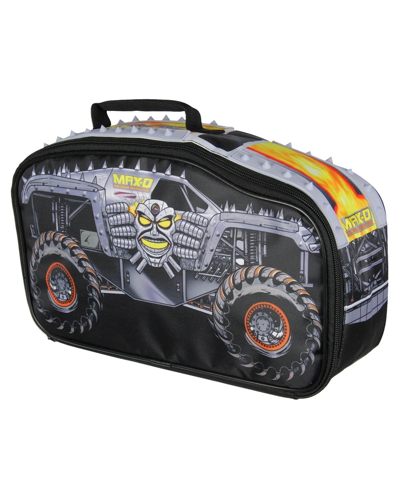 Monster Jam Max-d Truck Shaped Insulated Large Lunch Box Tote