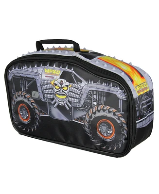 Monster Jam Max-d Truck Shaped Insulated Large Lunch Box Tote