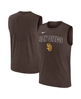 Nike Men's Brown San Diego Padres Knockout Performance Muscle Tank Top