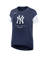 Nike Women's Navy New York Yankees Flowy Fashion T-Shirt