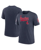 Nike Men's Heather Navy Boston Red Sox Cooperstown Collection Eras Tri-Blend T-Shirt