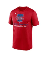 Nike Men's Red Philadelphia Phillies Stadium Legend Performance T-Shirt