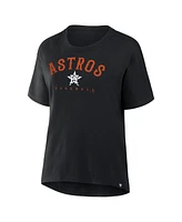 Fanatics Women's Black Houston Astros Relaxed fit Legacy T-Shirt