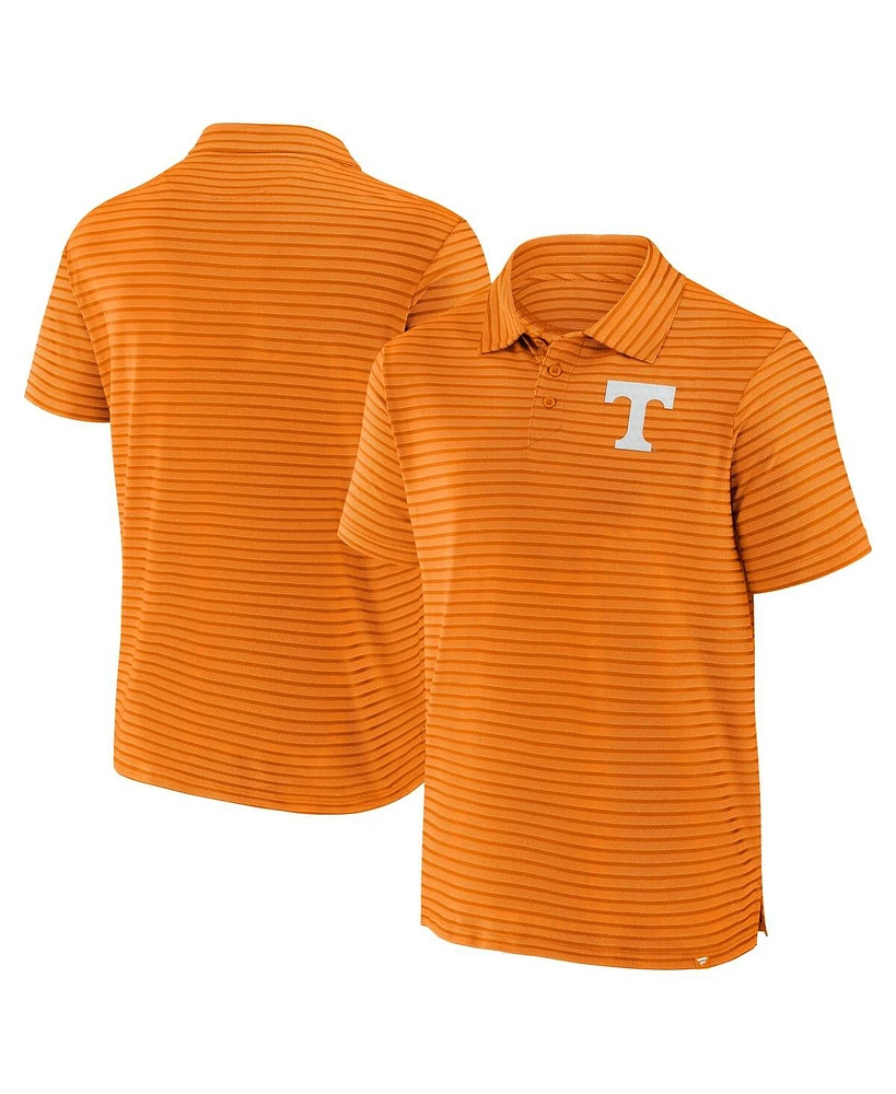 Fanatics Men's Tennessee Orange Volunteers Victory Calls Stripe Polo Shirt