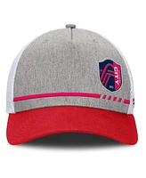 Fanatics Men's Heather Gray St. Louis City Sc Low Block Trucker Adjustable Hat