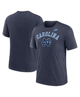 Nike Men's Heather Navy North Carolina Tar Heels Legacy Arch Tri-Blend T-Shirt